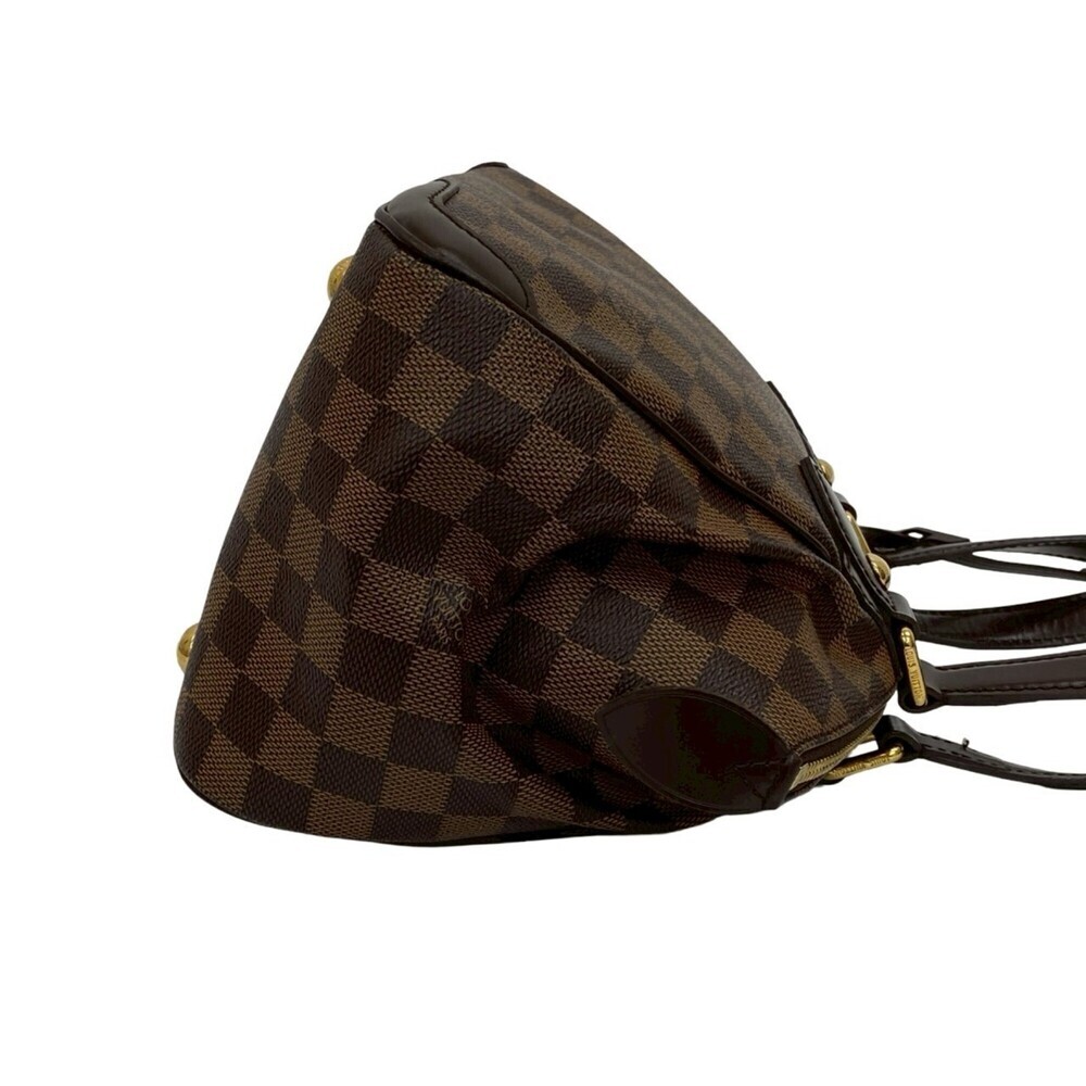 LOUIS VUITTON Authentic Brown Damier Leather Tote Bag - Picture 5 of 8